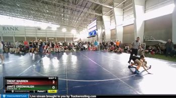87 lbs Round 2 (4 Team) - Jantz Greenhalgh, Utah Black vs Trent Warren, Valiant Prep