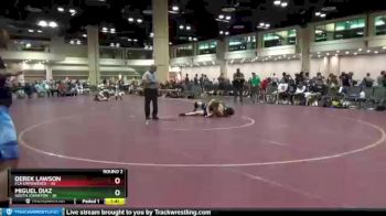 195 lbs Round 2 (10 Team) - Derek Lawson, FCA Empowered vs Miguel DIaz, South Johnston