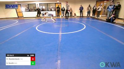 70 lbs Rr Rnd 2 - Ryker Roedenbeck, Tahlequah Wrestling Club vs Sailor Smith, Bartlesville Wrestling Club