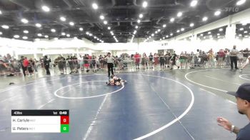 43 lbs Semifinal - Hunter Carlyle, Mat Demon WC vs Uila Peters, No Team