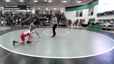85-90 lbs Round 5 - Baylor Waltemath, 308 Wrestling Academy vs Stellah Rogers, Rough Riders Wrestling