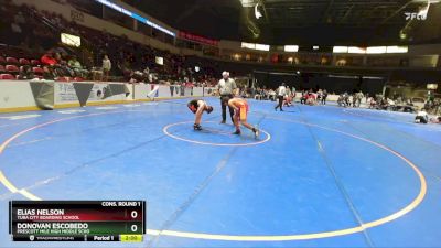 125 lbs Cons. Round 1 - Elias Nelson, Tuba City Boarding School vs Donovan Escobedo, Prescott Mile High Middle Scho