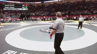 113 lbs Cons. Sub-semis - Henry Geiger, Granville vs Blaine Napier, Franklin