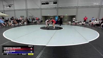 170 lbs Round 1 (8 Team) - Chrystina Ballejos, California Blue vs Alison Evans, Colorado