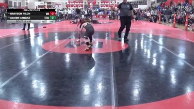 80 lbs Champ. Round 1 - Grayson Pilon, Monticello Warriors vs Xavier Vargas, Forest Lake Wrestling Club