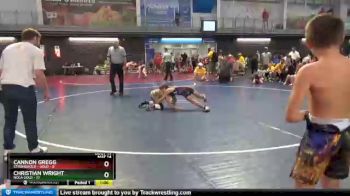 75 lbs Round 4 (8 Team) - Christian Wright, NOLA Gold vs Cannon Gregg, Stronghold - Gold