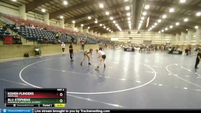 110 lbs Cons. Semi - Blu Stephens, Sanderson Wrestling Academy vs Kohen Flinders, Westlake