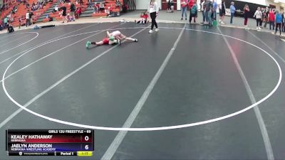 69 lbs Round 3 - Jaelyn Anderson, Nebraska Wrestling Academy vs Kealey Hathaway, Nebraska