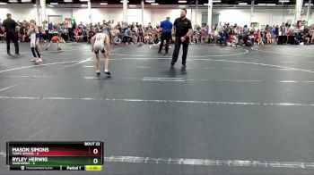 56 lbs Round 6 (8 Team) - Ryley Herwig, Warhawks vs Mason Simons, Terps Xpress