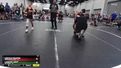 75 lbs Semis (4 Team) - Lincoln Keaton, Missouri Outlaws vs Landon Light, MF Purge