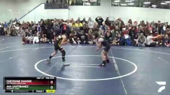 58 lbs Champ. Round 1 - Ava Santibanez, Waverly Lions vs Cheyenne Manske, U.P. Power Wrestling