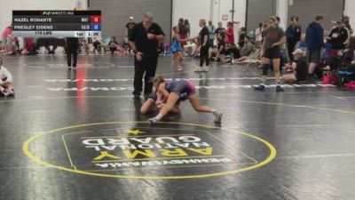 110 lbs Rr Rnd 3 - Hazel Rodarte, Mat Demon Girls Black - GK12E vs Presley Eidens, Razor PinkWave - GK12E