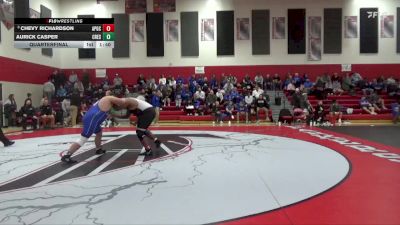 285 lbs Quarterfinal - Chevy Richardson, AP-GC vs Aurick Casper, Crestwood, Cresco