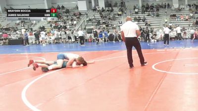 132 lbs Rr Rnd 2 - Brayden Boccia, Doughboy Black - HSB vs James Nalbone, Hammer Wrestling Club - HSB