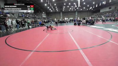 106 lbs Cons. Round 1 - Devin Rickner, Glenpool vs Peyton Kirkpatrick, Basehor-Linwood