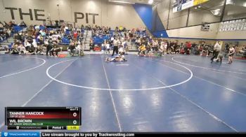 85 lbs Champ. Round 1 - Wil Brown, GC Junior Wrestling Club vs Tanner Hancock, Top Of Utah