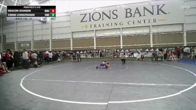 47 lbs Champ. Round 2 - Deacon Stanger, RWC- Roy Wrestling Club vs Creed Christensen, Altamont Longhorns