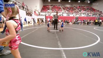 37 lbs Rr Rnd 3 - Kieryn Taffe, Noble Takedown Club vs Easton Civitts, Harrah Little League Wrestling