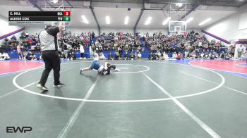 120 lbs Quarterfinal - C. Hill, McAlester High School Girls vs Alexis Cox, Pryor Tigers Wrestling