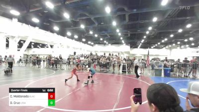74 lbs Quarterfinal - Coy Maldonado, Black Cat Wrestling vs Derek Cruz, Legacy Wrestling Club