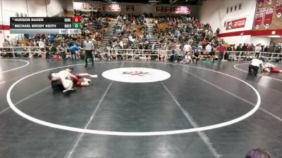 120 lbs Quarterfinal - Michael Brody Keith, Natrona County vs Hudson Baker, Rawlins