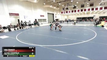 132 lbs Placement Matches (8 Team) - Ana Franco, Joliet Township, IL vs Aliyah Cockfield, Pioria Richwoods, IL