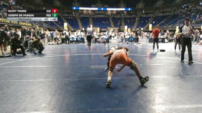 124 lbs 7th Place - Scott Young, State College vs Joseph De Pasqua, Pocono Mountain West