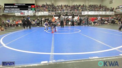 73 lbs Quarterfinal - Kingston Reed, Raw Wrestling Club vs Ukiah Fairchilds, Checotah Matcats