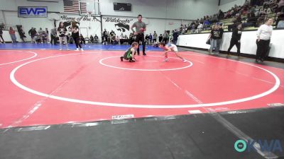 58-62 lbs Rr Rnd 3 - Quinn Horne, Springdale Youth Wrestling vs Isabella Mannon, Gore Pirates Youth Wrestling