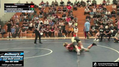 Boys-138 lbs Semifinal - Jesse Araujo, Clarke`s Dream Team vs Christopher Cifelli, Brower`s Brawlers