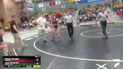 157 lbs Cons. Semi - Avery Dinardi, Limestone vs Jake Nicolosi, Mount Olive