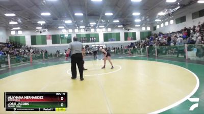 Girls 127 lbs Quarterfinal - Aliyhana Hernandez, Chico Girls vs Josie Jacobs, Trinity Girls