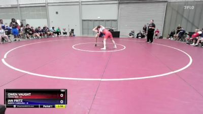 150 lbs Placement Matches (8 Team) - Owen Vaught, Texas Red vs Ian Fritz, North Carolina