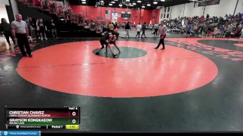 126 lbs Cons. Round 4 - Grayson Kongkaeow, ROUND LAKE vs Christian Chavez, Carol Stream (GLENBARD NORTH)