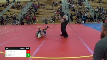 60 lbs Cons. Round 5 - Cason Zens, Lennox vs Gabriel Jasso, No Nonsense Wrestling