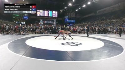 113 lbs Cons. Sub-rd Of 32 - Fernando Jimeno, Texas vs Fynn Reinerio, Kansas