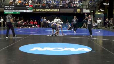 125 lbs Champ. Round 1 - Alex Diaz, NYU vs Nikko Beato, Coast Guard