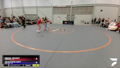 144 lbs Round 2 (4 Team) - Abigail Ervasti, Minnesota vs Gennaveve Matt, Ohio Red