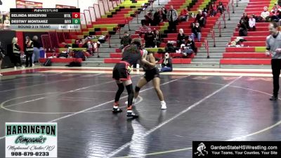 100 lbs Round 2 (4 Team) - Destiny Montanez, Bayonne vs Belinda Minervini, Mount Olive/Randolph