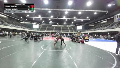 130 lbs 3rd Place - Terryl Wright, Chesapeake vs Tristan Brown, Galloway
