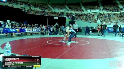 D1-185 lbs Cons. Round 2 - Leah Burdett, Cienega vs Gabriela Morales, Sunnyside H.S.