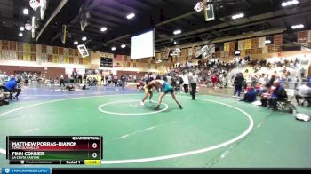 195 lbs Quarterfinal - Matthew Porras-Diamond, Temecula Valley vs Finn Conner, La Costa Canyon