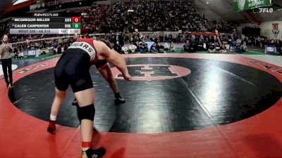 4A 215 lbs Semifinal - Caleb Carpenter, Buhl vs McGregor Miller, South Fremont