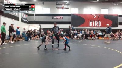 40 lbs Round 1 - Mason Pressley, LWC: Raiders vs Mattheo Salem, Legacy Elite Wrestling Club