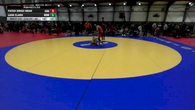 U12 FK - 86 lbs Champ. Round 1 - Fateh Singh Brar, Canada vs Liam Clark, Mat Rats Rebooted Wrestling