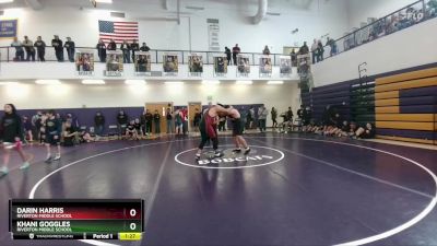 275 lbs Round 1 - Khani Goggles, Riverton Middle School vs Darin Harris, Riverton Middle School