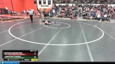 126 lbs Champ. Round 2 - Christian Chavez, Carol Stream (GLENBARD NORTH) vs Nathan Knowlton, New Lenox (LINCOLN-WAY CENTRAL)