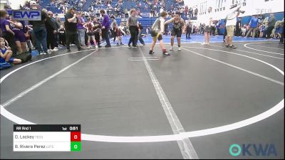 Rr Rnd 1 - Oaklen Lackey, Tecumseh Youth Wrestling vs Bairon Rivera Perez, Lone Grove Takedown Club