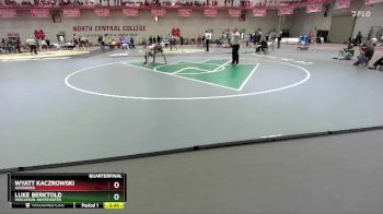 125 lbs Quarterfinal - Luke Berktold, Wisconsin-Whitewater vs Wyatt Kaczrowski, Augsburg