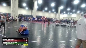 190 lbs Round 4 (8 Team) - Draven McAllister, Team Michigan Blue vs Ronald Thomas, S.E.O. Wrestling Club- Blue